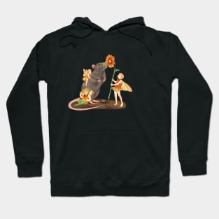 Rat and Flower Fairies Hoodie